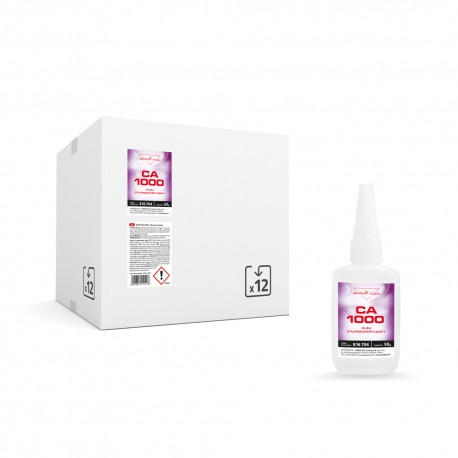SPRAY-KON CA 1000 | Klej cyjanoakrylowy 50g Zestaw 12 sztuk